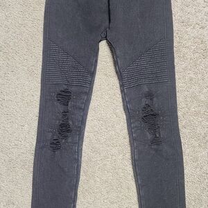 Nikibiki Distressed Stretch Leggings O/S Never Worn
